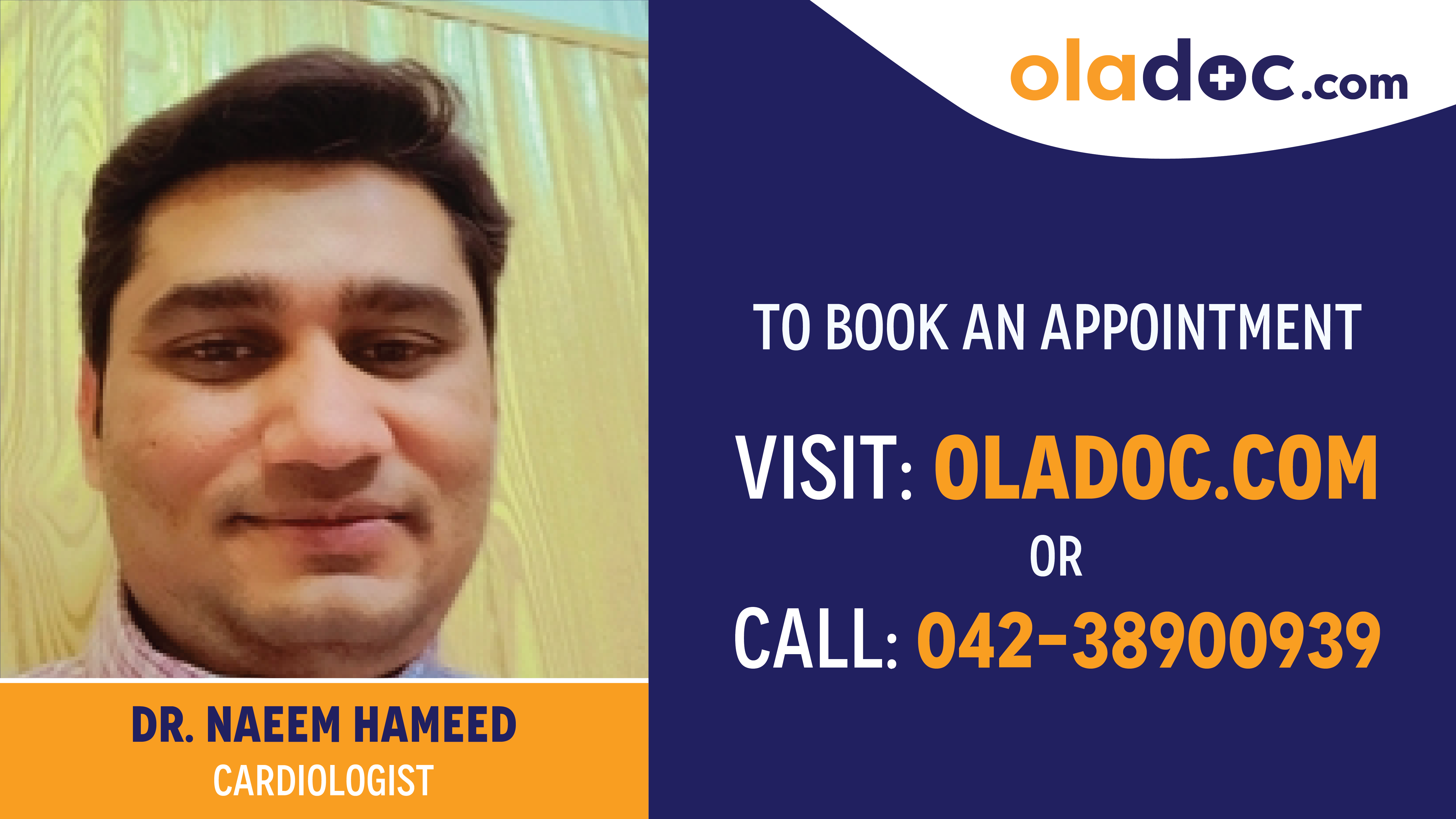 Book appointment with Dr.Naeem Hameed-best Cardiologist in Faisalabad